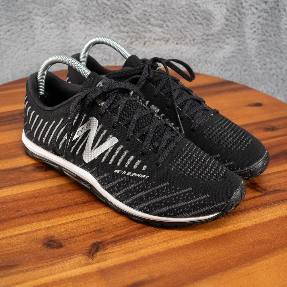 New Balance Minimus 20v7 Triple Black Athletic Barefoot Sneakers Mens 7.5 D